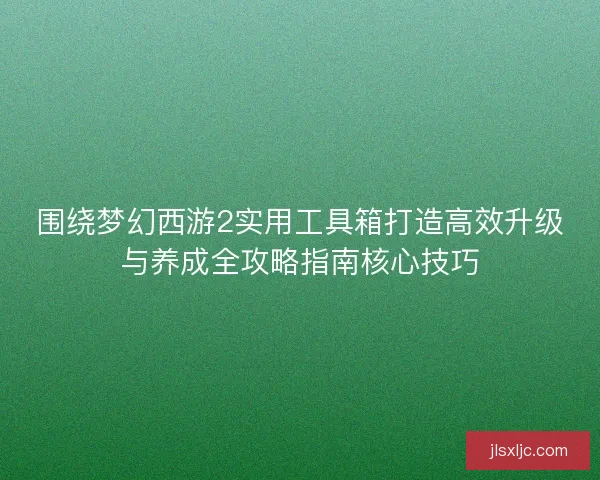 围绕梦幻西游2实用工具箱打造高效升级与养成全攻略指南核心技巧